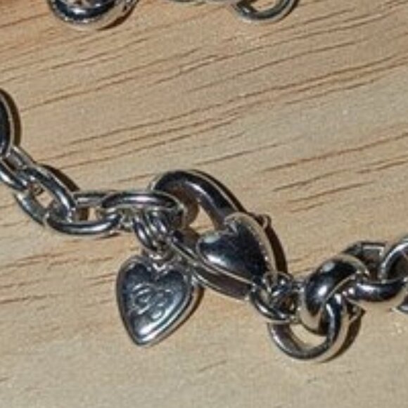 Brighton Vintage Handbag Purse Enamel Colorful Logo Chain Charm Bracelet Jewelry - Picture 5 of 6